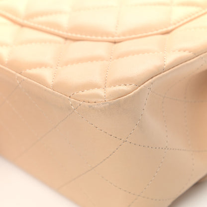 Chanel Lambskin Quilted Jumbo Double Flap Beige Clair 10 of 16