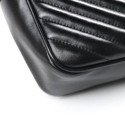 Saint Laurent Calfskin Matelasse Monogram Lou Camera Bag Black 12 of 15