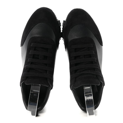 Hermes Goatskin Suede Goatskin Bouncing Sneakers 36 Black 2 of 9