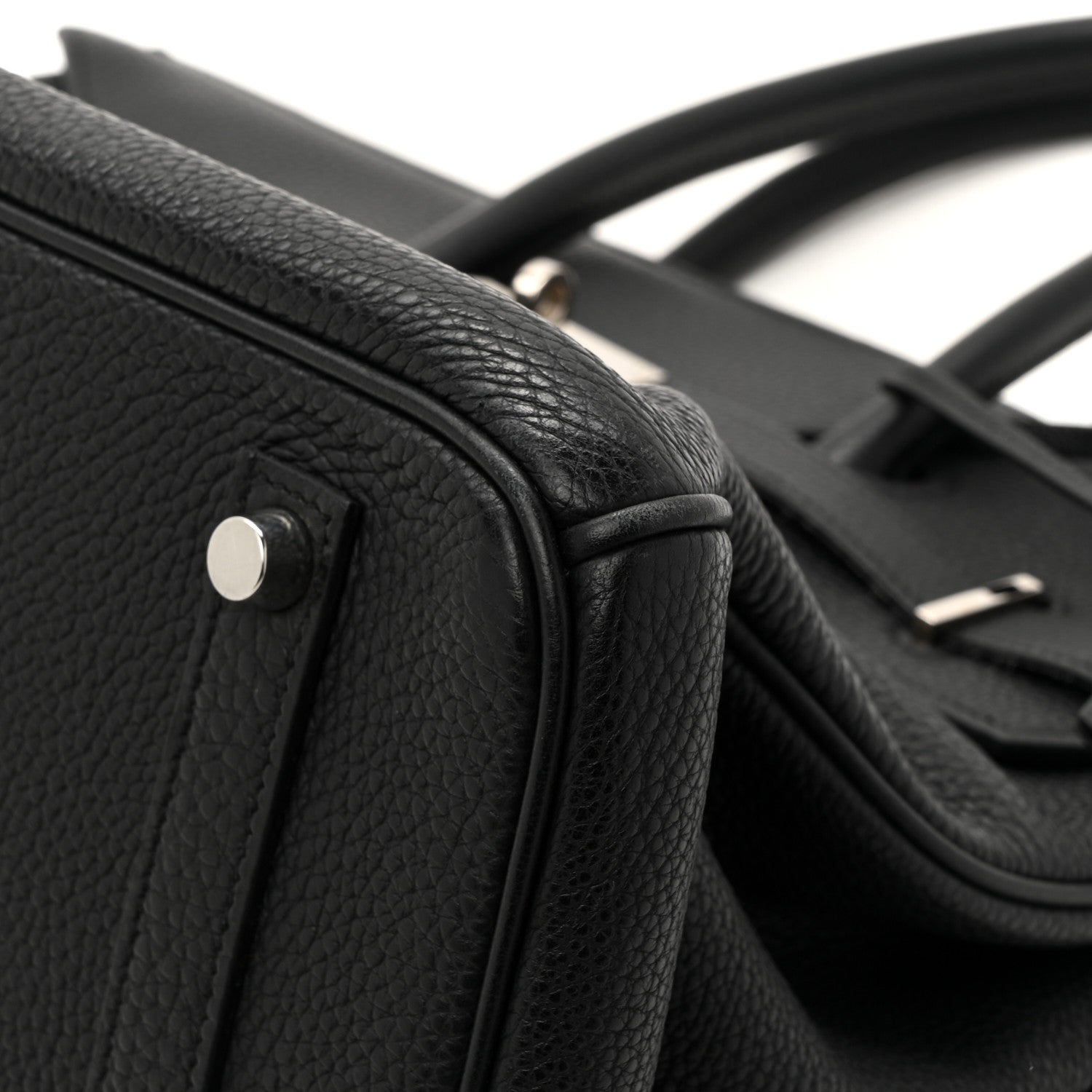 Hermes Taurillon Clemence Birkin 35 Black 10 of 17