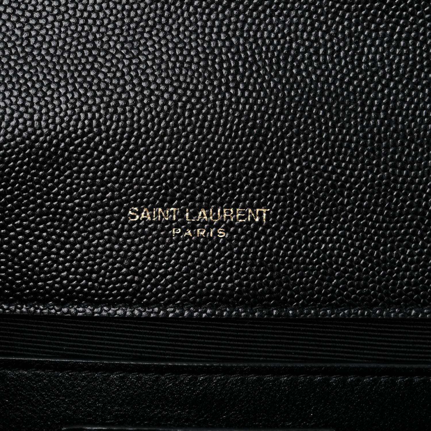 Saint Laurent Grain De Poudre Textured Mixed Matelasse Triquilt Medium Monogram Satchel Black 8 of 11