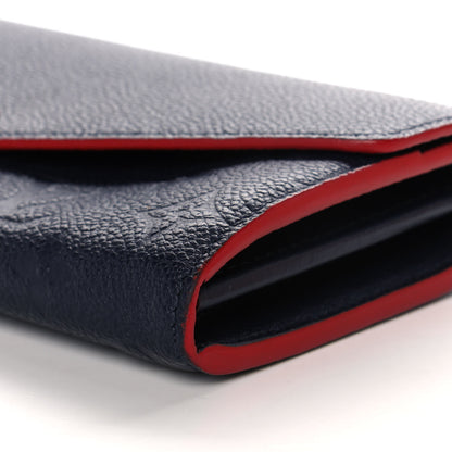 Louis Vuitton Empreinte Sarah Wallet NM Marine Rouge 10 of 13