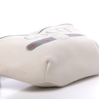 Gucci Grained Calfskin Logo Belt Bag White 9 of 12