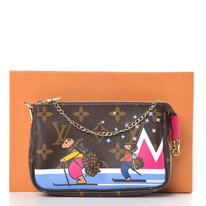 Louis Vuitton Monogram 2018 Christmas Animation Mini Bears Pochette Accessories 11 of 11