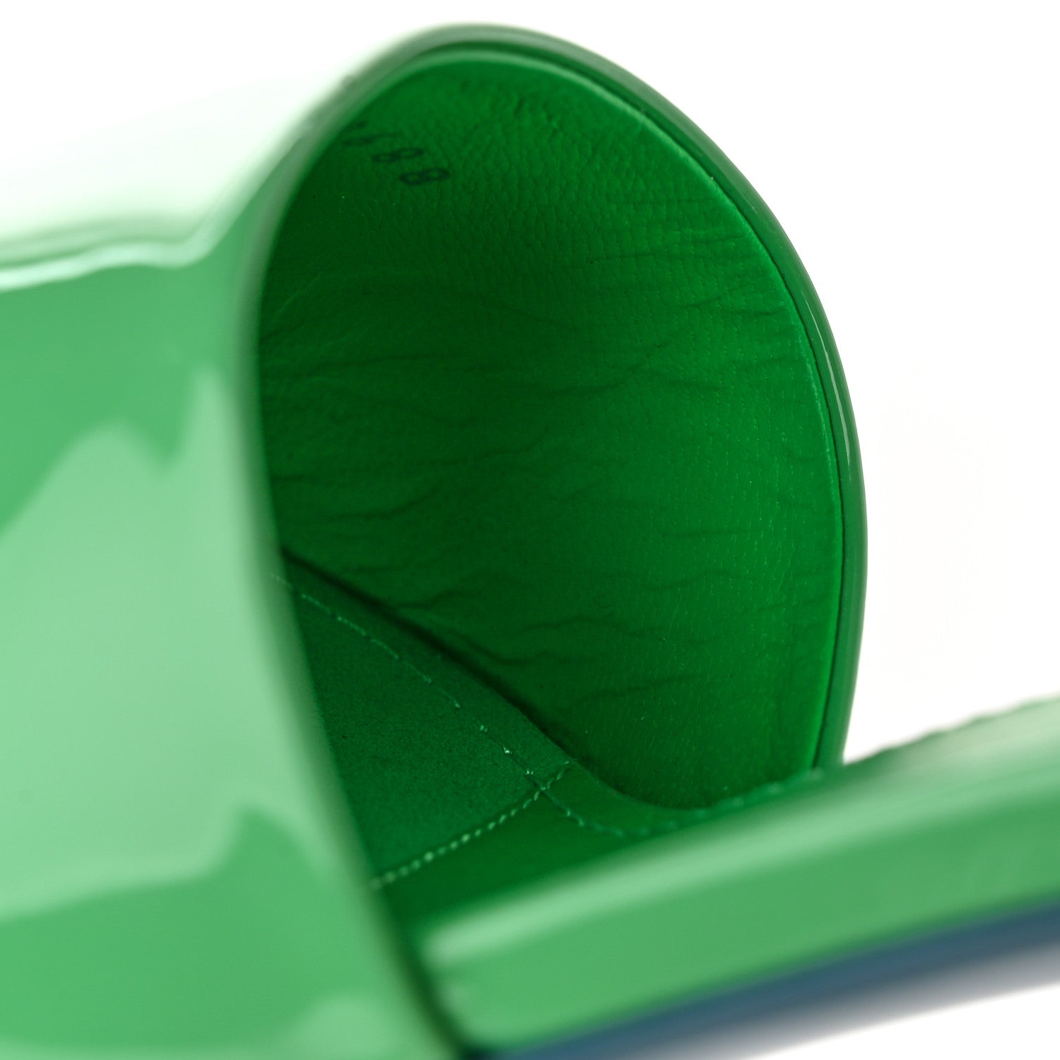 Chanel Patent CC Mules 36 Green Turquoise 9 of 10