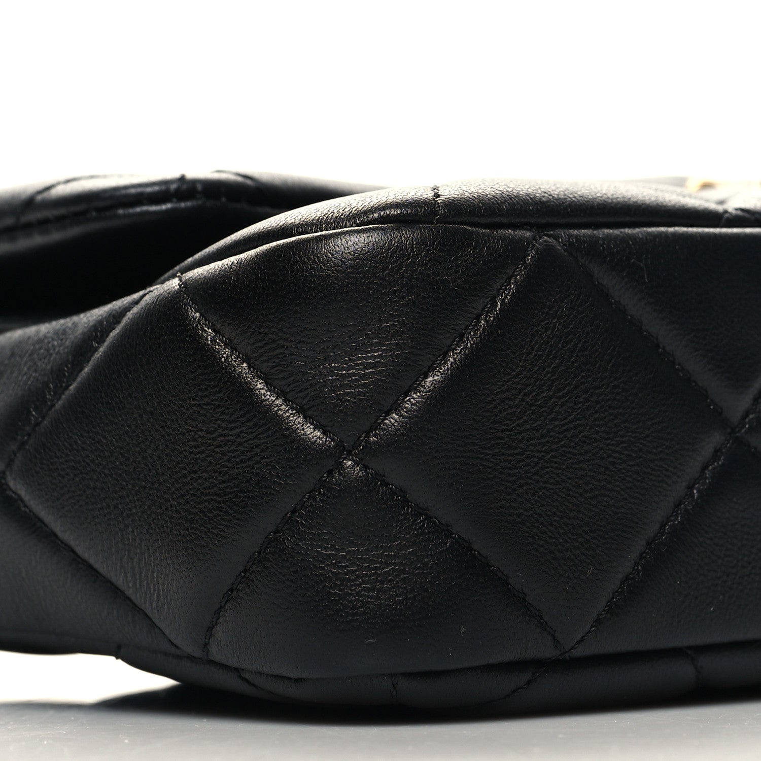 Chanel Lambskin Quilted Chain Flap Black 9 of 10