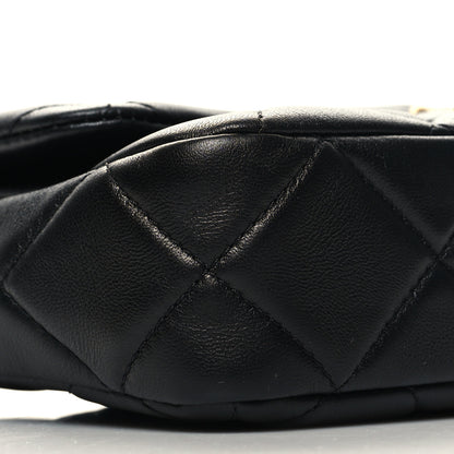 Chanel Lambskin Quilted Chain Flap Black 9 of 10