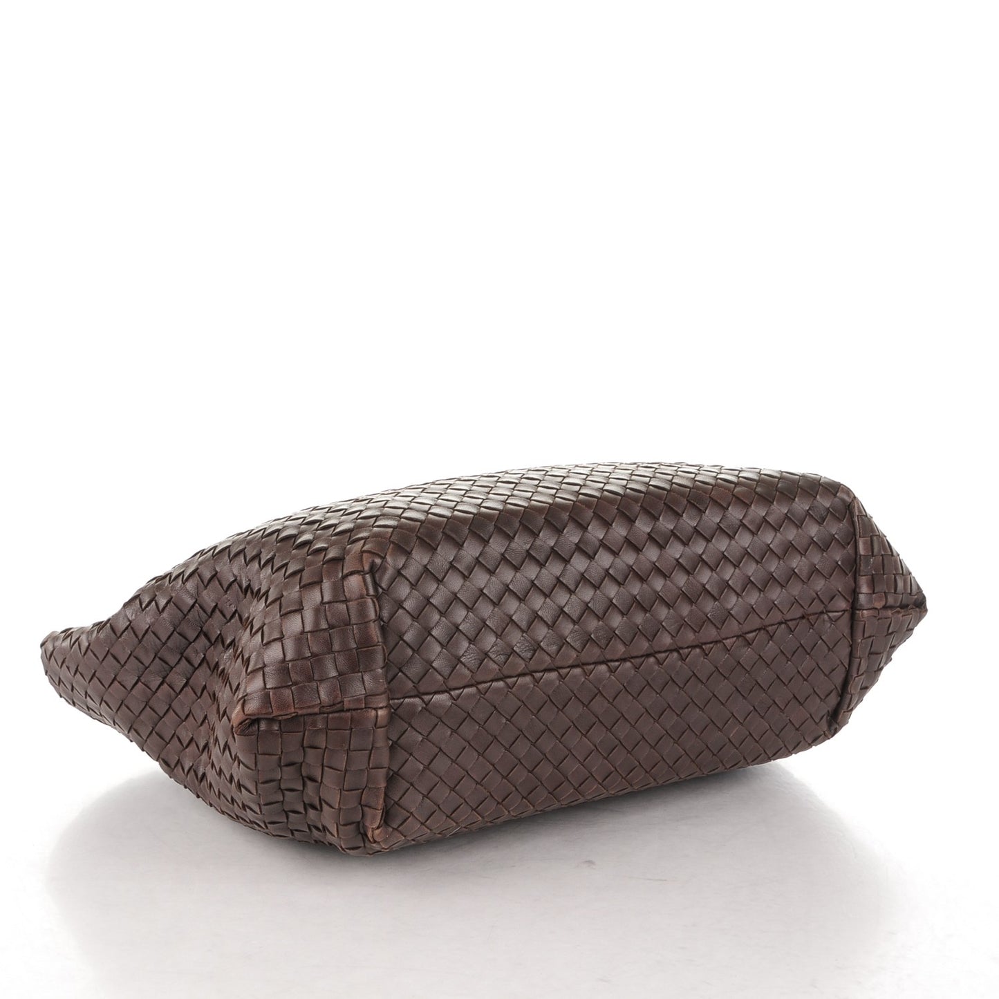 Nappa Intrecciato Large Capri Tote Ebano