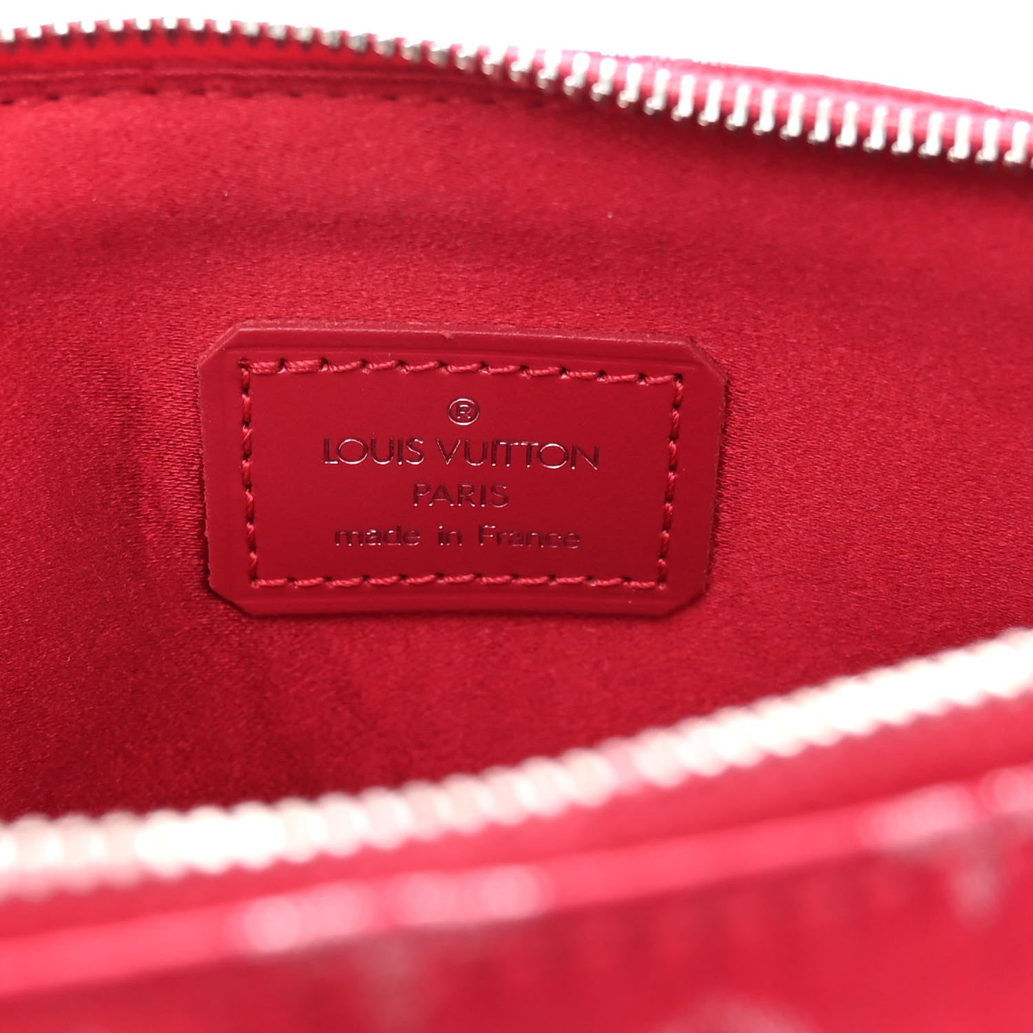 Louis Vuitton Satin Monogram Little Alma Rouge 6 of 9