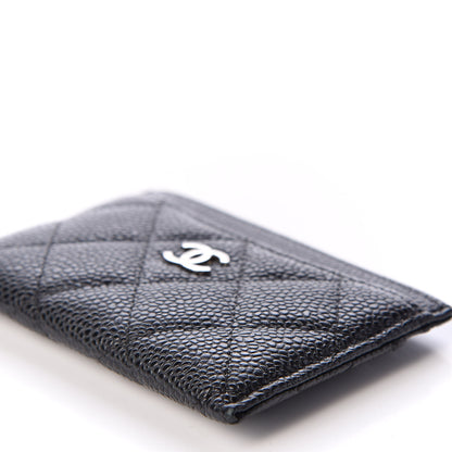 Chanel Caviar Quilted Card Holder Black 8 of 9