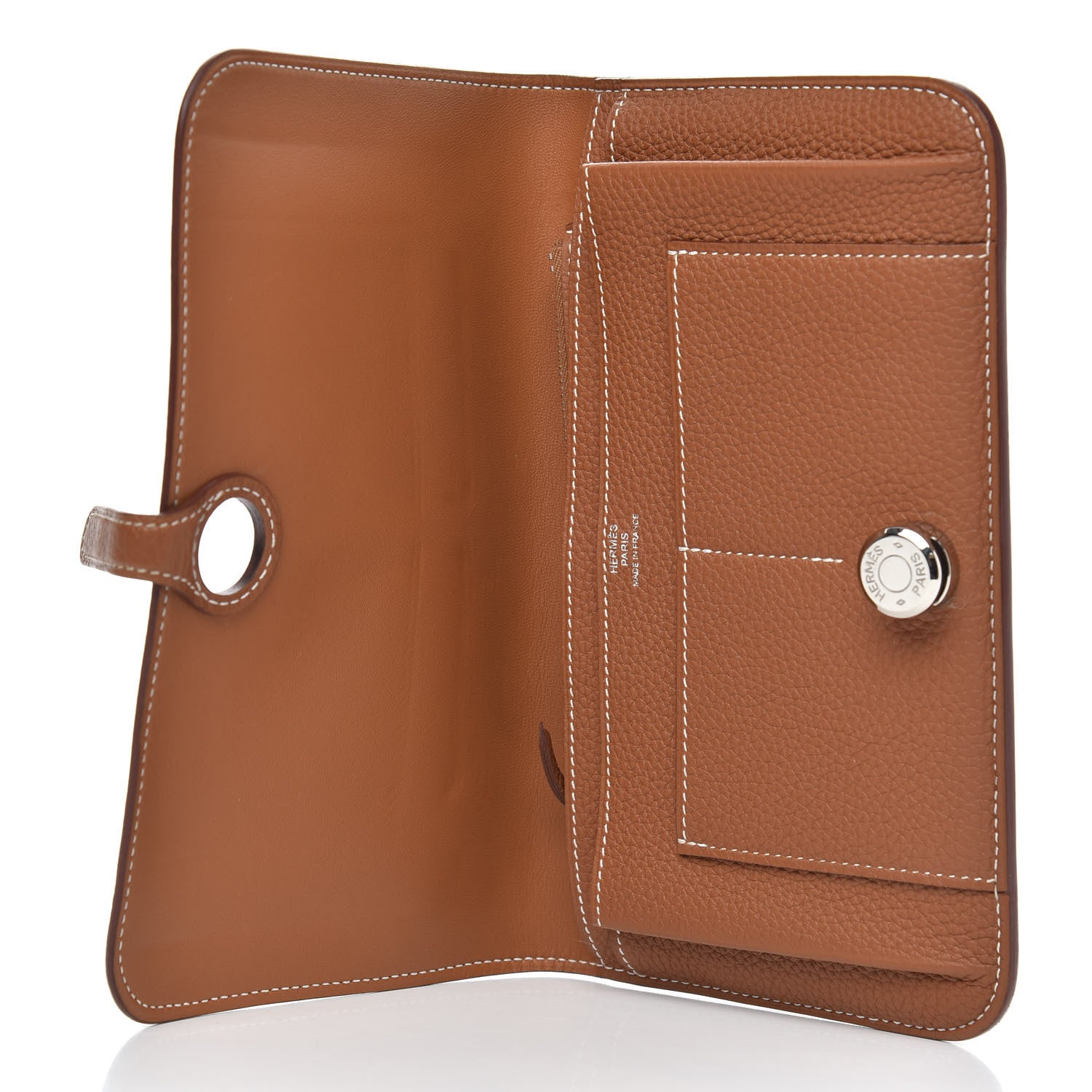 Hermes Togo Dogon Duo Wallet Gold 5 of 9