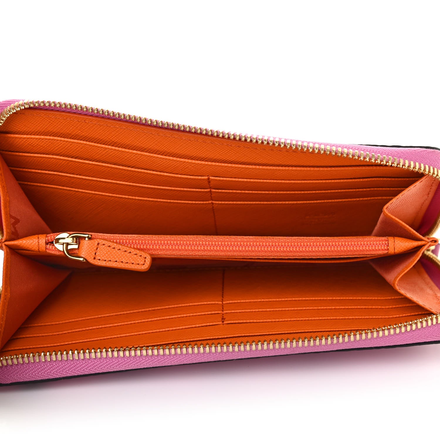 MCM Visetos Zip Around Wallet Pink 4 of 4