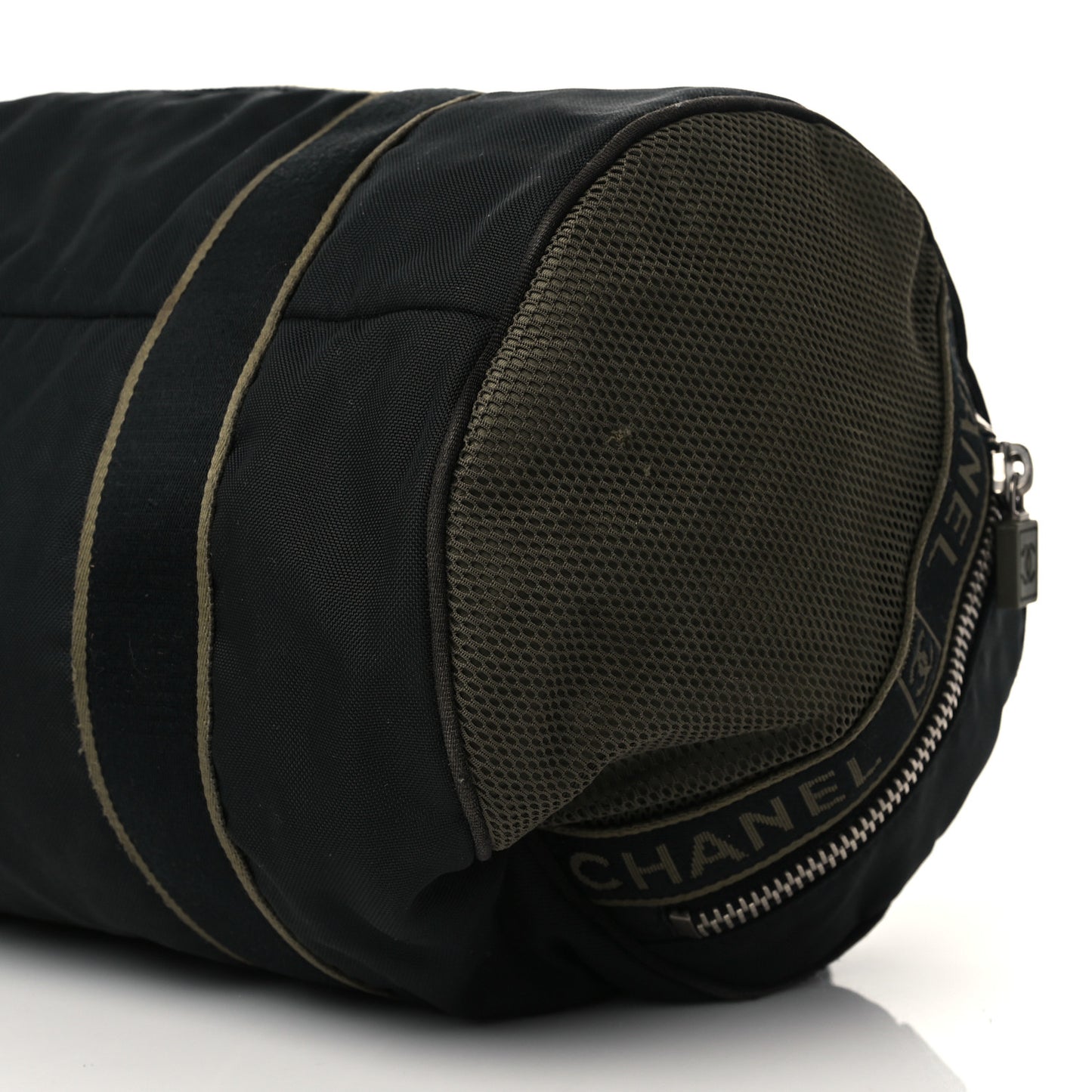 Nylon Sport Duffle Black Green