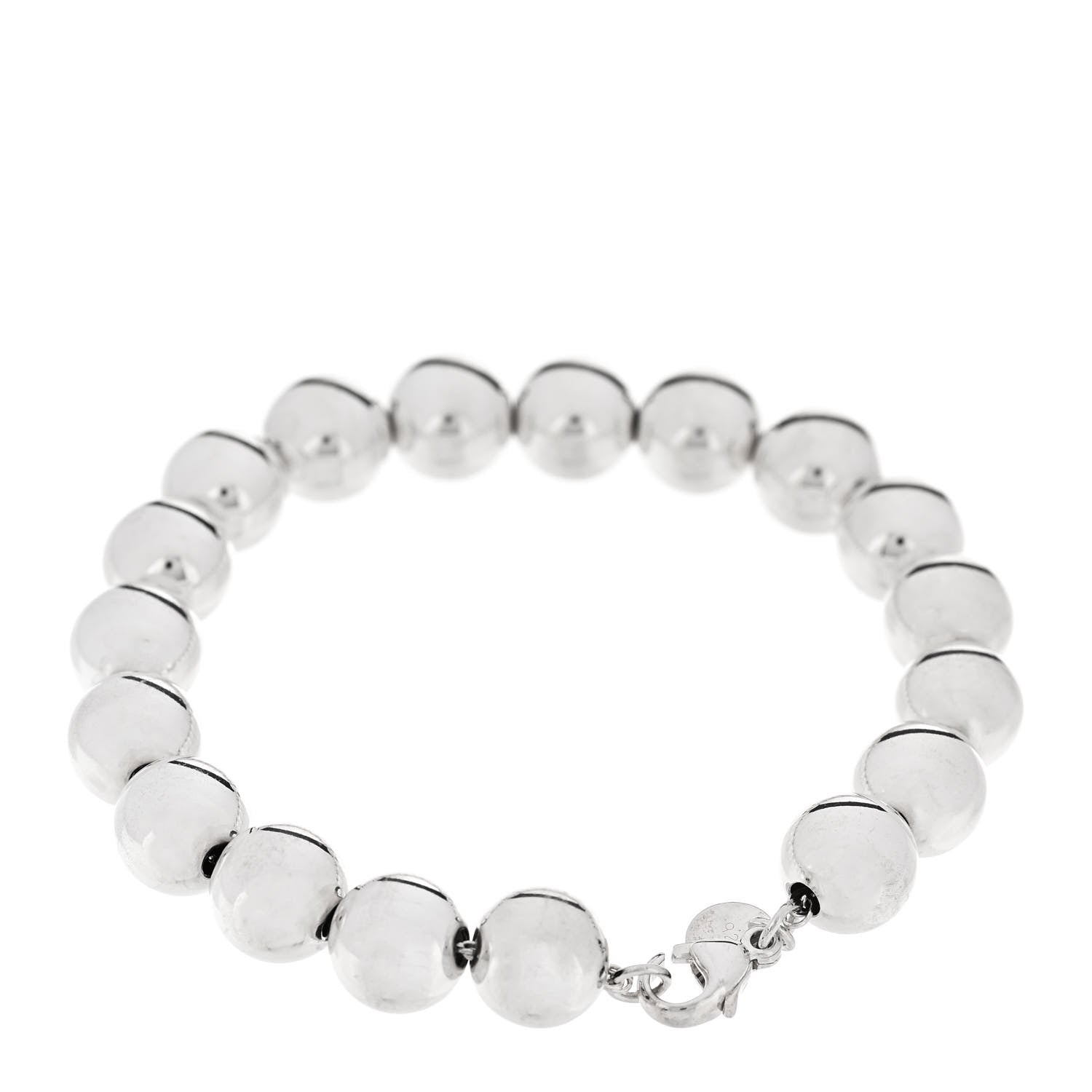 Tiffany Sterling Silver 10mm HardWear Ball Bracelet 2 of 4