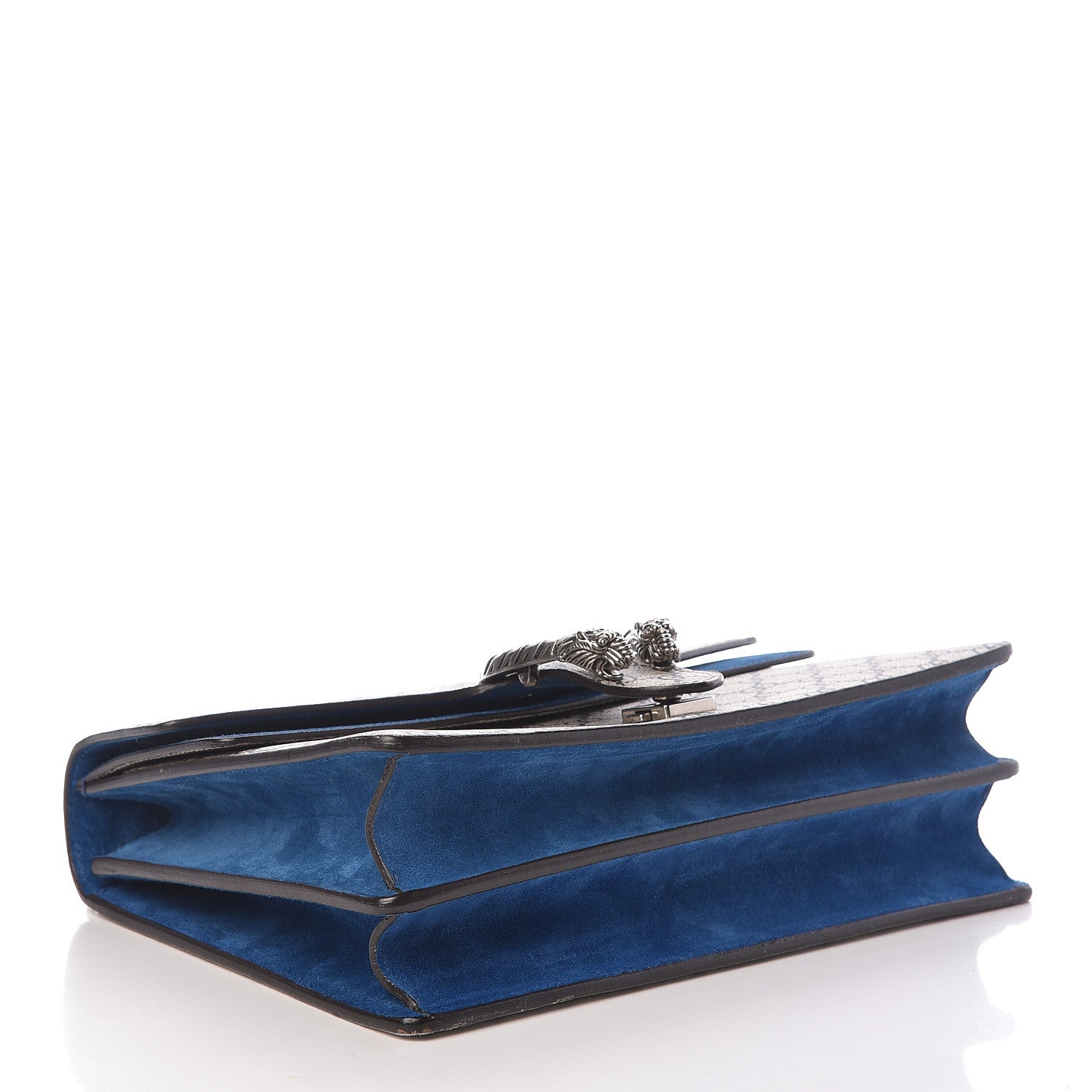 Gucci GG Supreme Monogram Blooms Medium Dionysus Shoulder Bag Beige Navy Vintage Blue 4 of 15