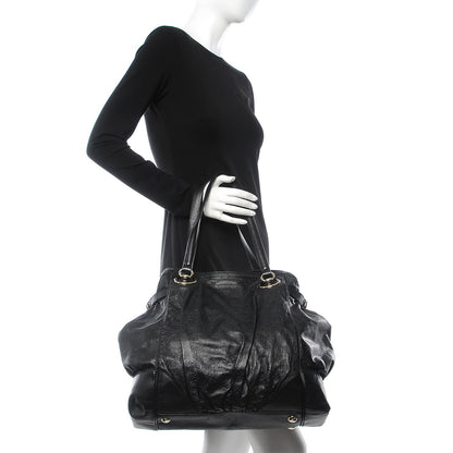 Gucci Guccissima Large Full Moon Tote Black 2 of 12