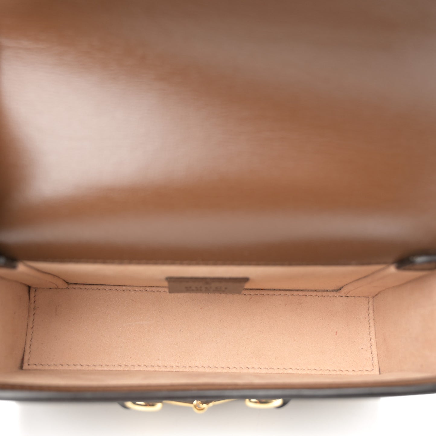 GG Supreme Monogram Mini Horsebit 1955 Shoulder Bag Beige Brown Sugar