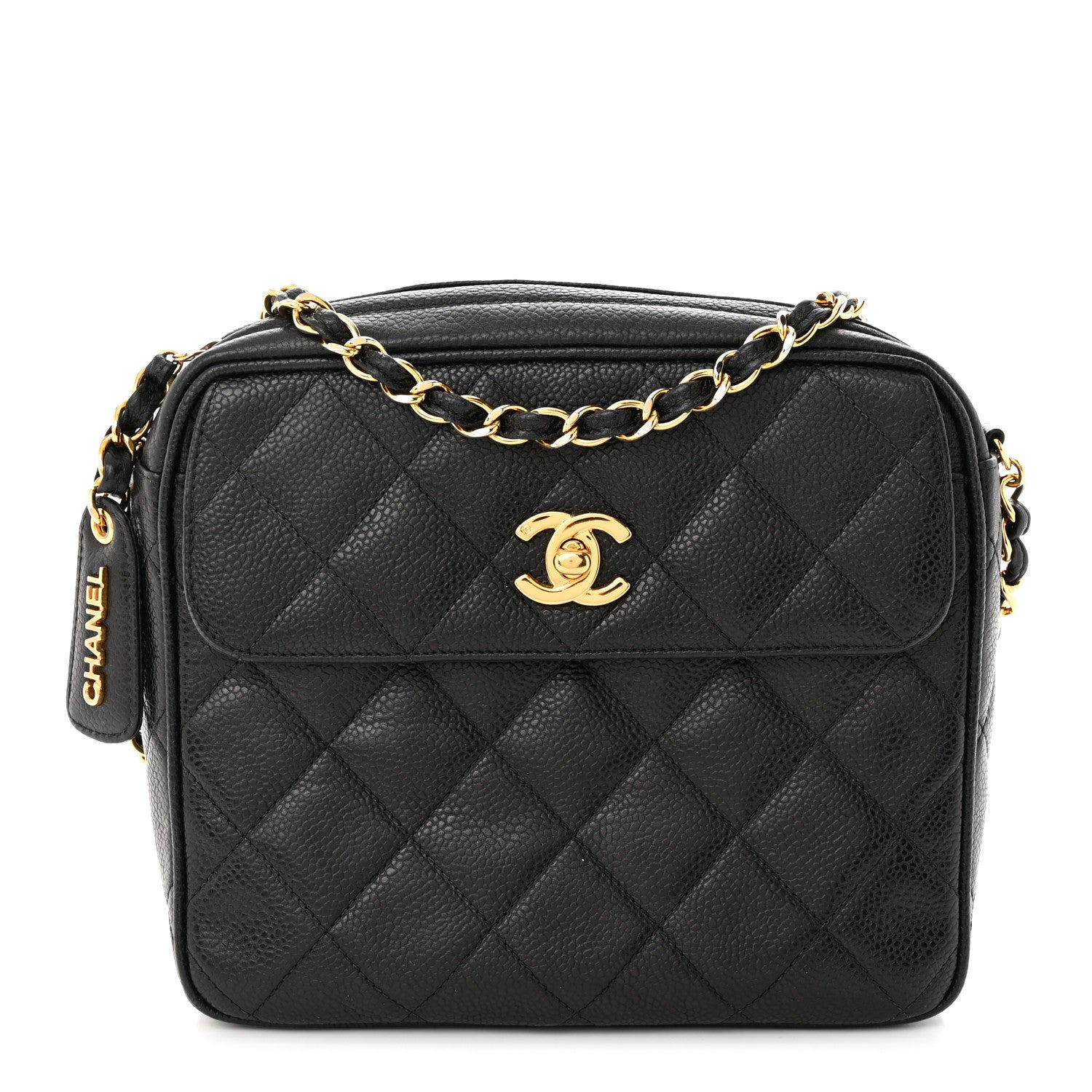 Chanel Caviar Quilted Flap Camera Case Black 1 of 13