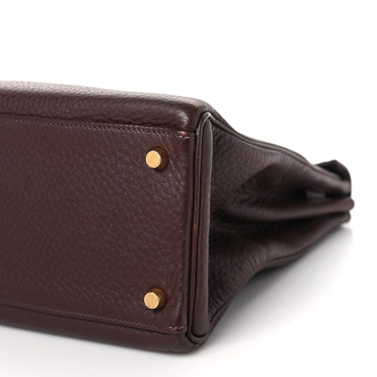 Hermes Taurillon Clemence Kelly Retourne 32 Havane 9 of 12