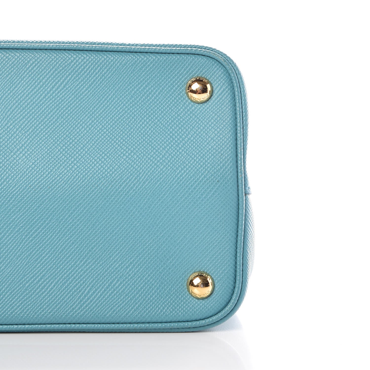 Prada Saffiano Cuir Small Double Bag Turchese Acquamarina 8 of 9