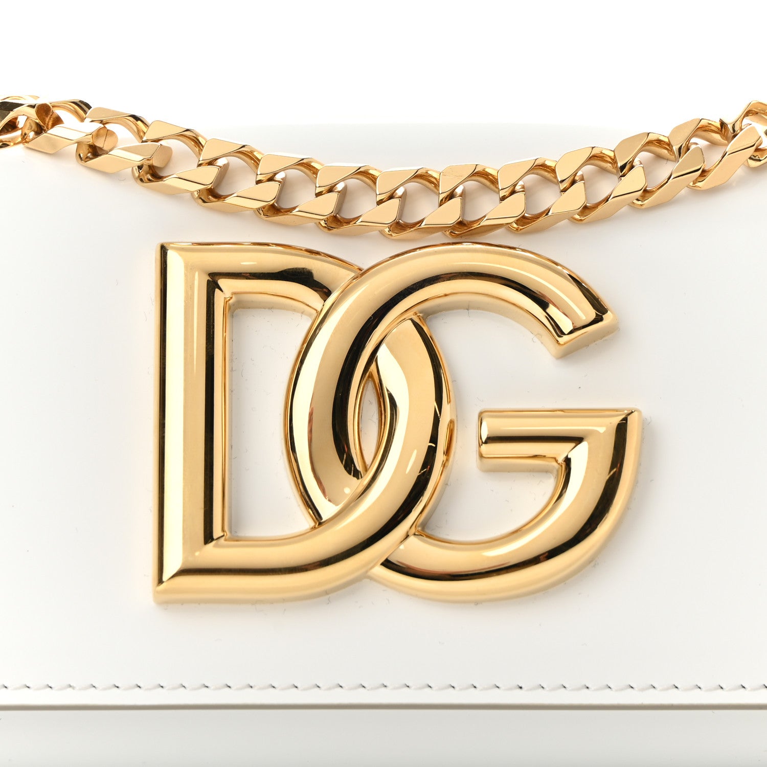 Dolce & Gabbana Patent DG Girls Phone Shoulder Bag Blanco 8 of 10