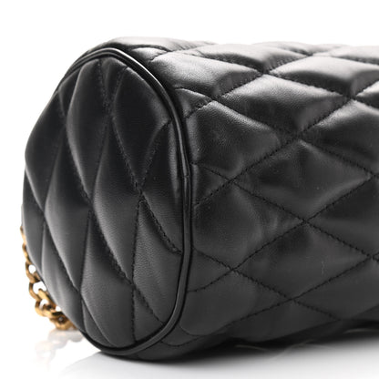 Saint Laurent Lambskin Monogram Small Sade Tube Bag Black 9 of 10