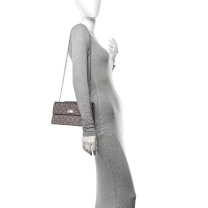 Chanel Crystal Quilted Mademoiselle Reissue 2.55 Flap Silver 2 of 14