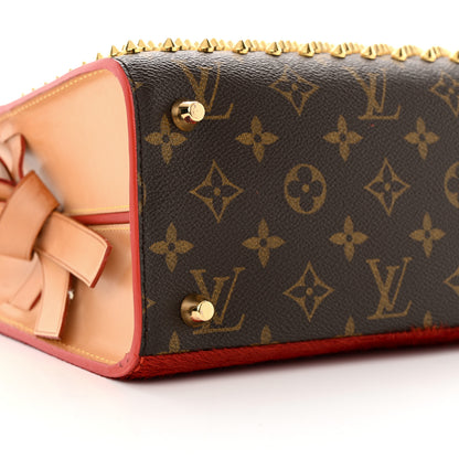 Louis Vuitton Monogram Calf Hair Spikes Iconoclasts Christian Louboutin Tote Red 8 of 15