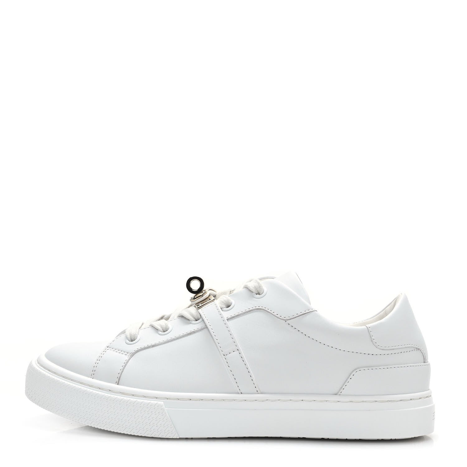 Hermes Calfskin Day Sneakers 37.5 White 1 of 8