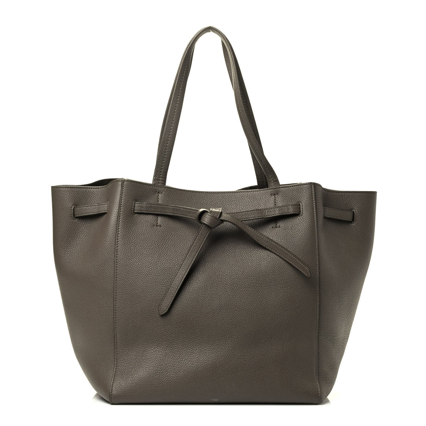 Soft Grained Calfskin Small Belt Cabas Phantom Taupe