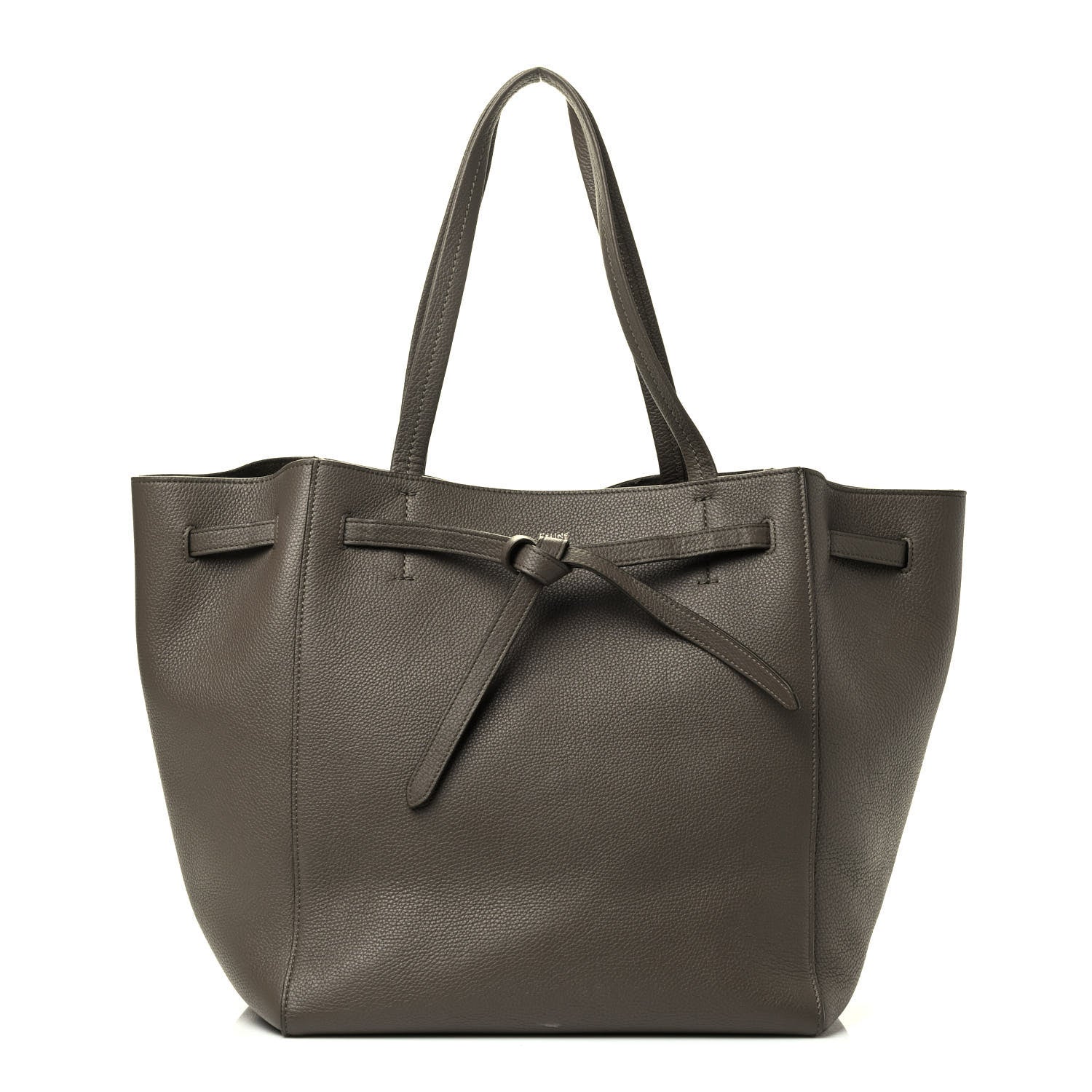 Celine Soft Grained Calfskin Small Belt Cabas Phantom Taupe 1 of 7