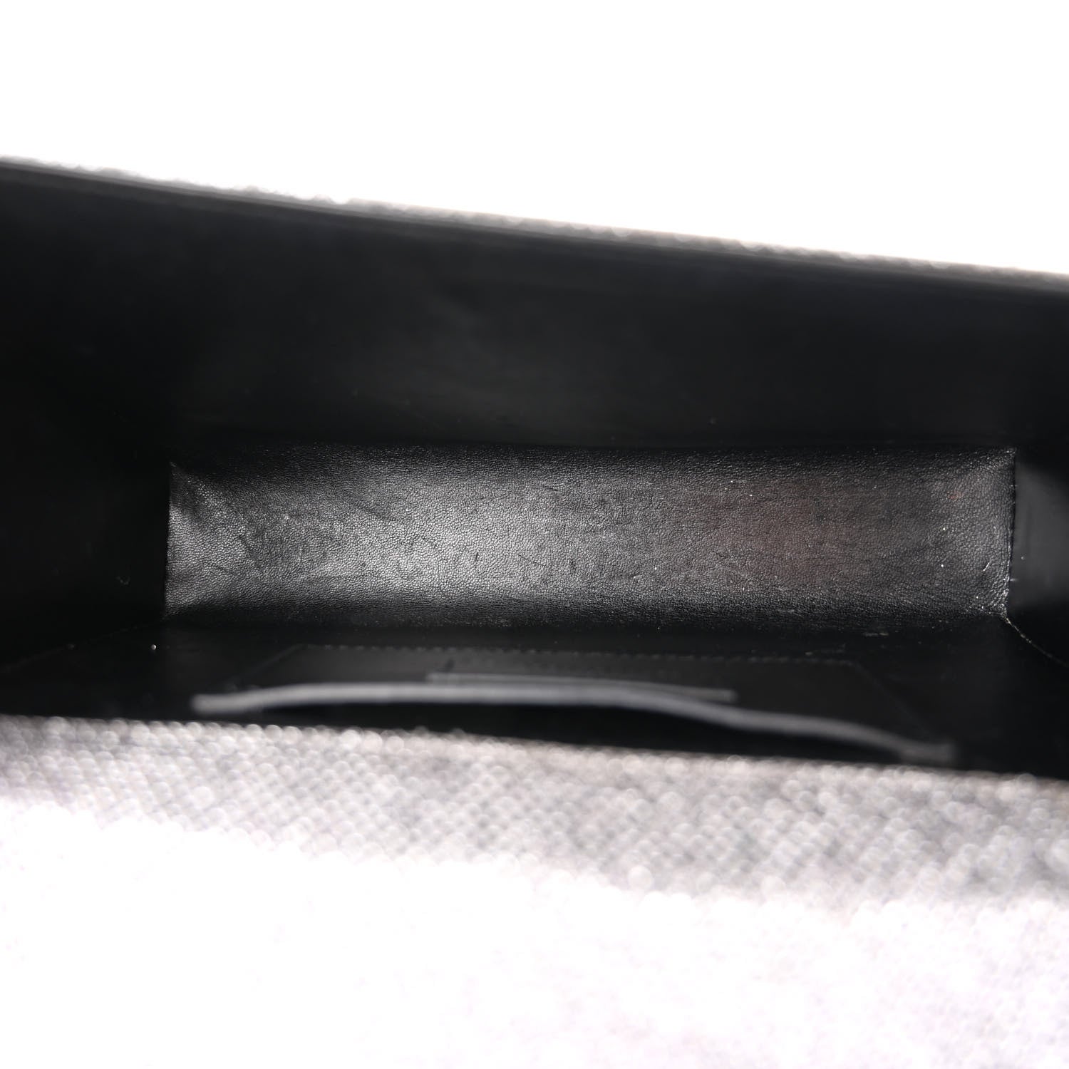 Saint Laurent Metallic Canvas Woven Medium Classic Monogram Kate Satchel Silver 5 of 13