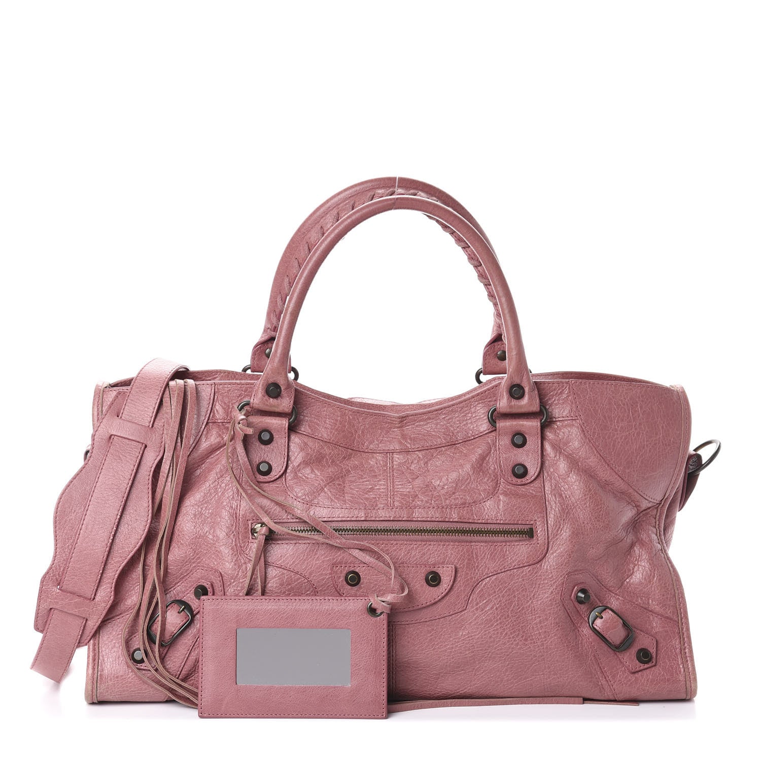 Balenciaga Agneau Classic Hardware Part Time Rose Bruyere 1 of 8
