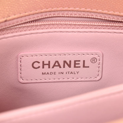 Chanel Iridescent Caviar Quilted Mini Coco Handle Flap Pink 7 of 10
