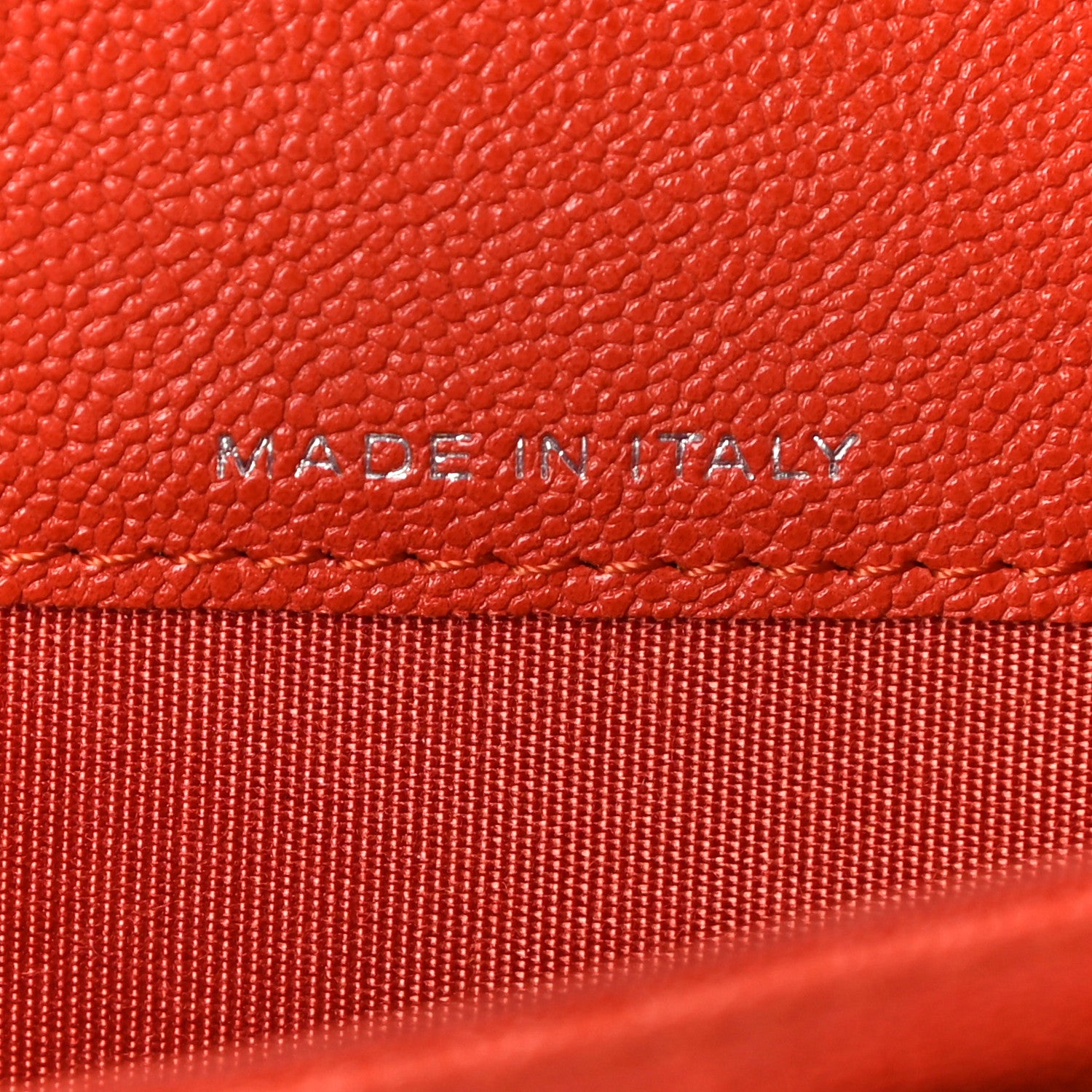 Chanel Caviar Quilted Boy Flap Card Holder Orange 7 of 11