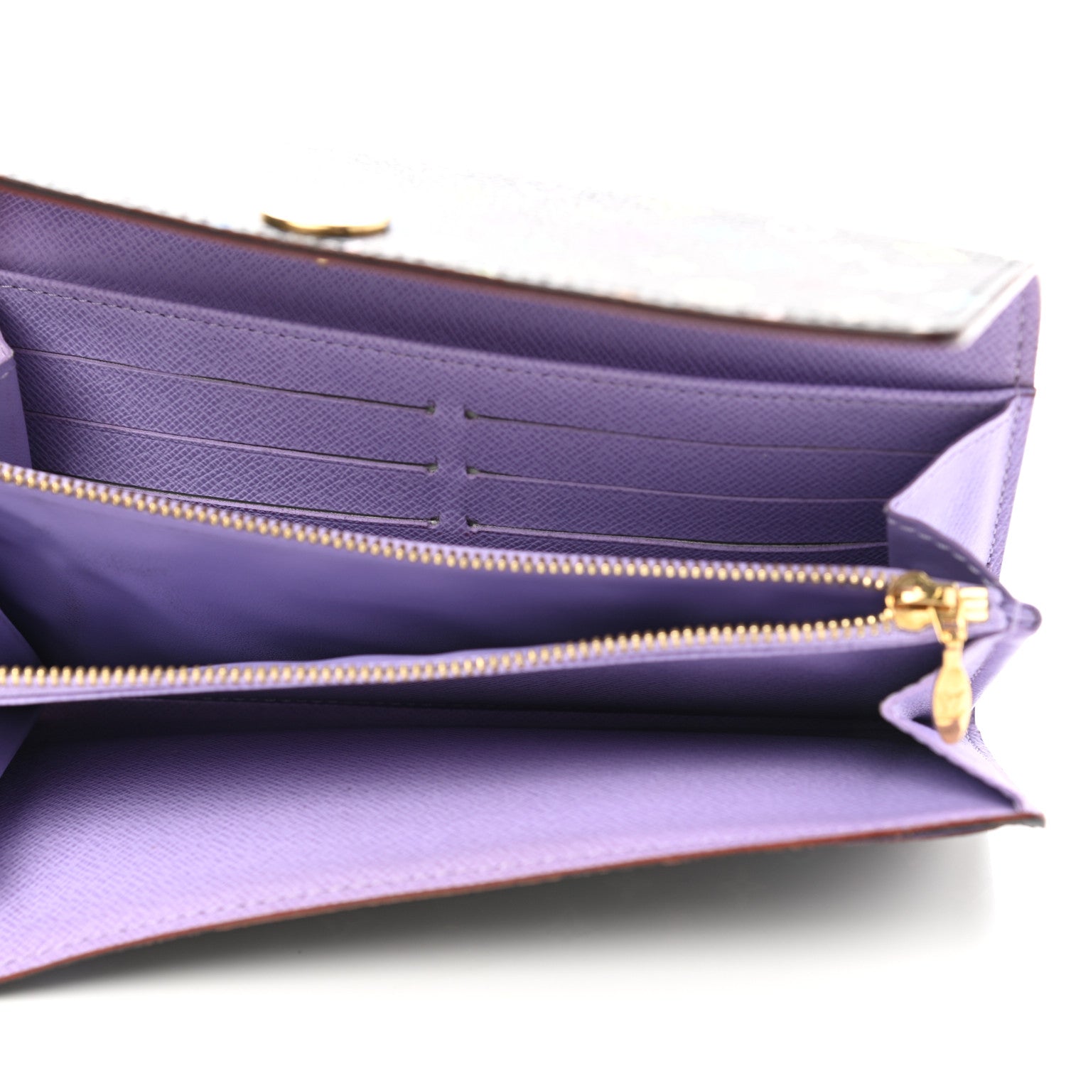 Louis Vuitton Monogram Multicolor Sarah Wallet Black Violet 5 of 7