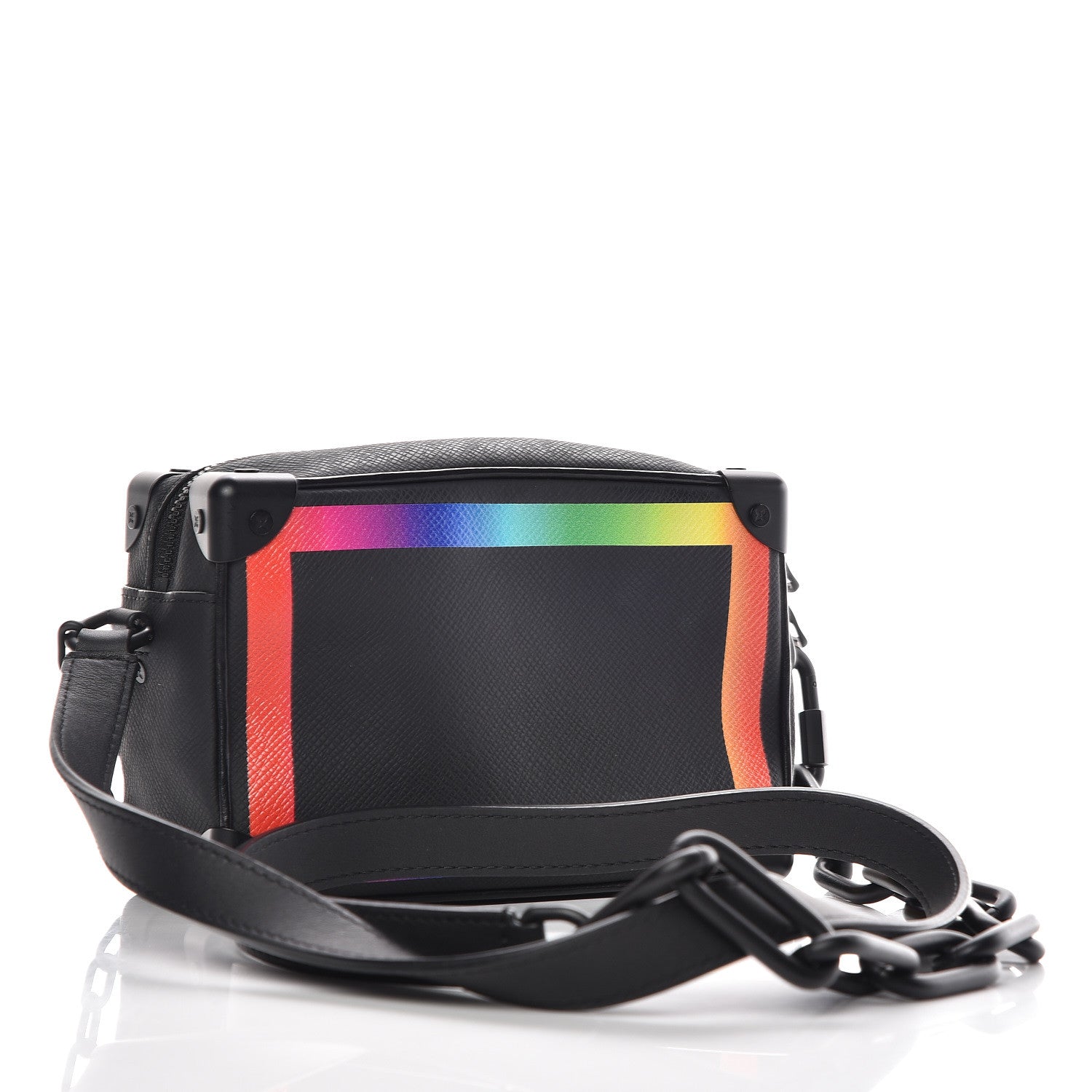 Louis Vuitton Taiga Rainbow Mini Soft Trunk Black 3 of 9