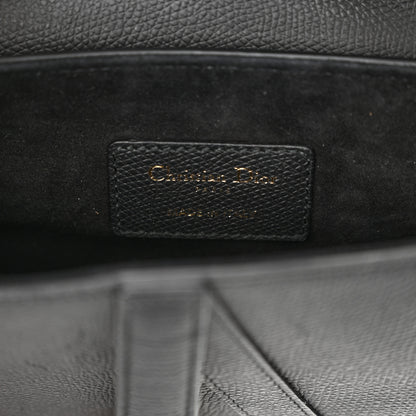 Christian Dior Grained Calfskin Mini Saddle Bag Black 6 of 11