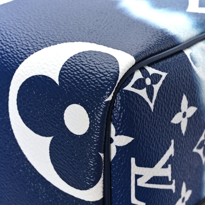 Louis Vuitton Monogram Escale Speedy Bandouliere 30 Blue 9 of 11