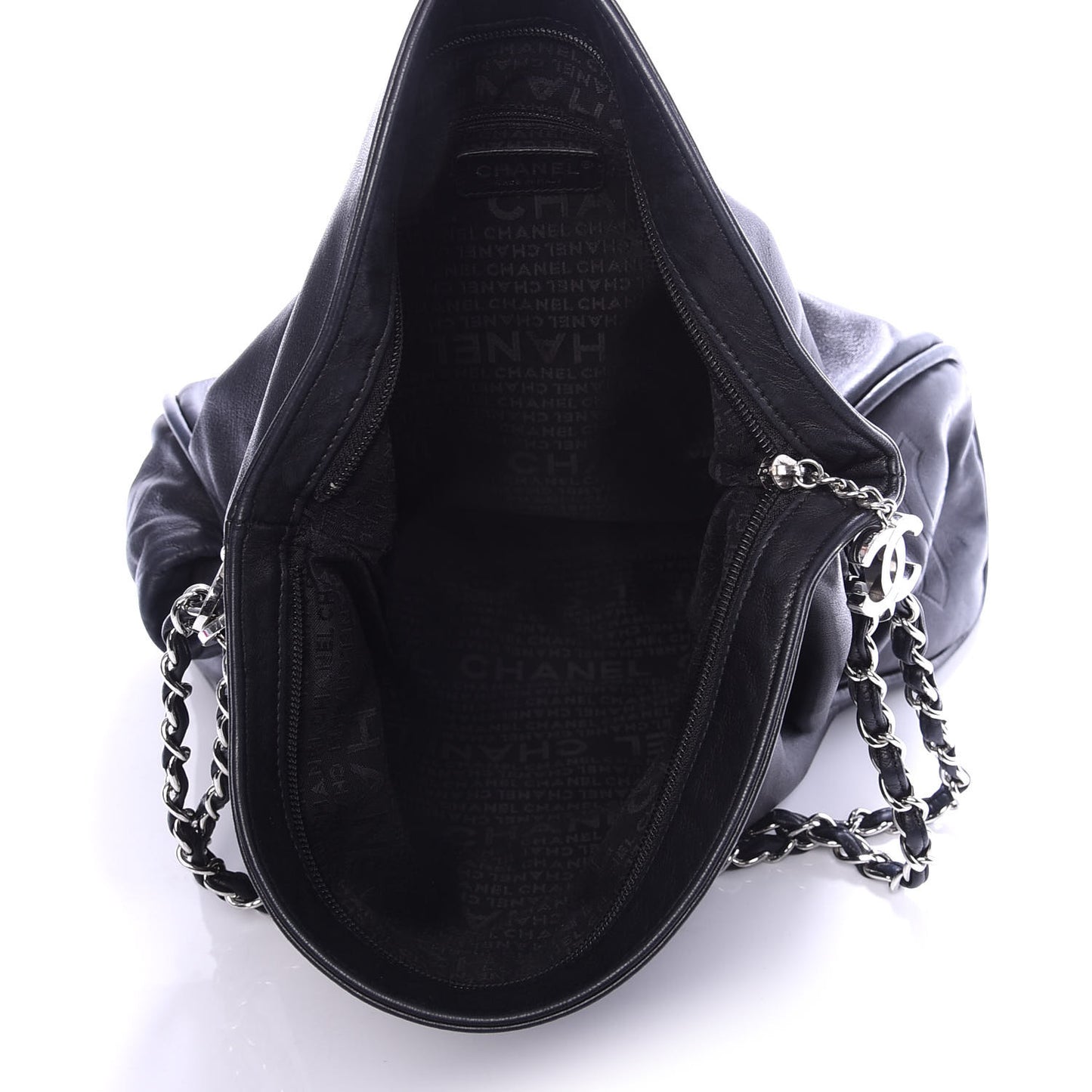 Lambskin Large Ultimate Soft Tote Black