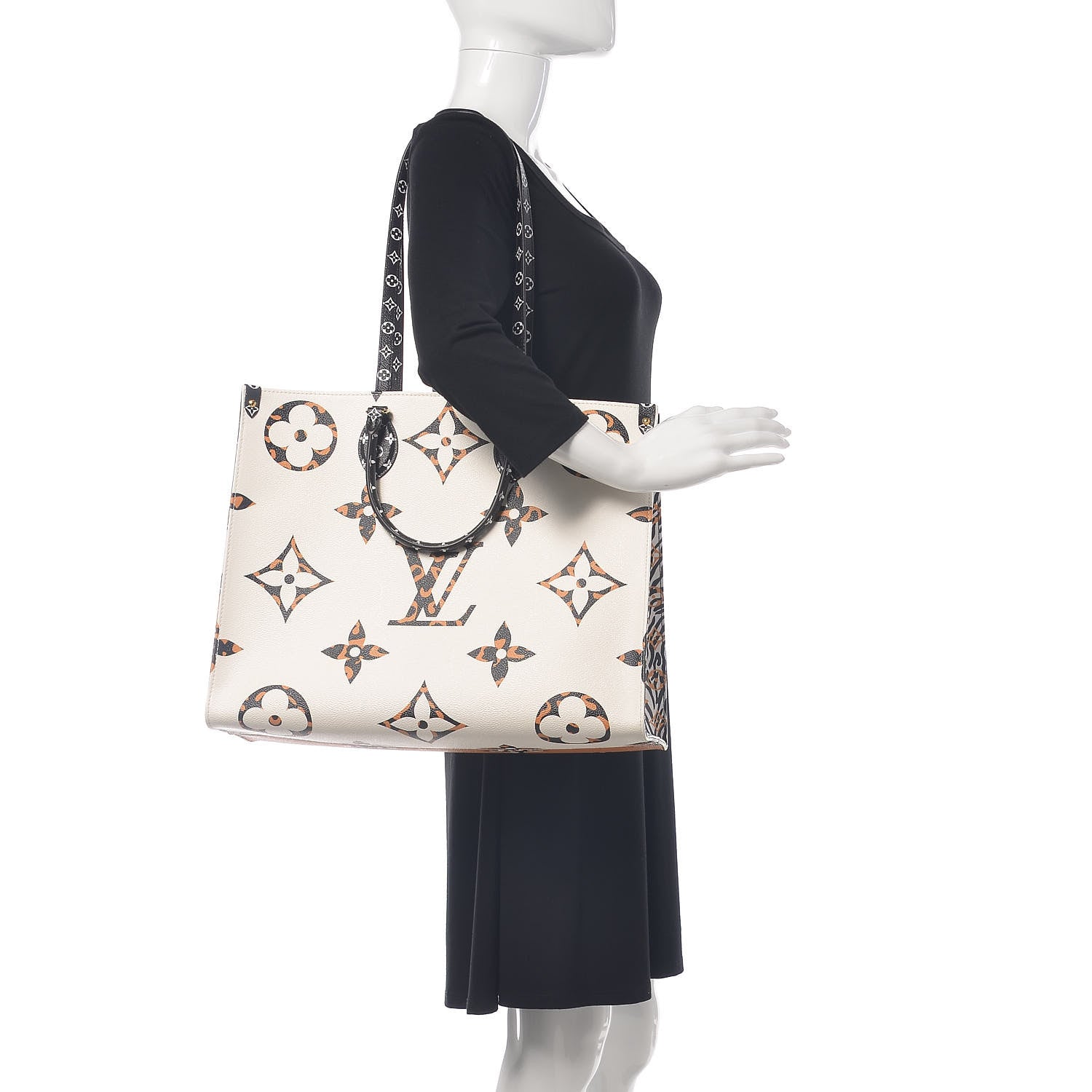 Louis Vuitton Monogram Giant Jungle Onthego GM Ivory 2 of 11