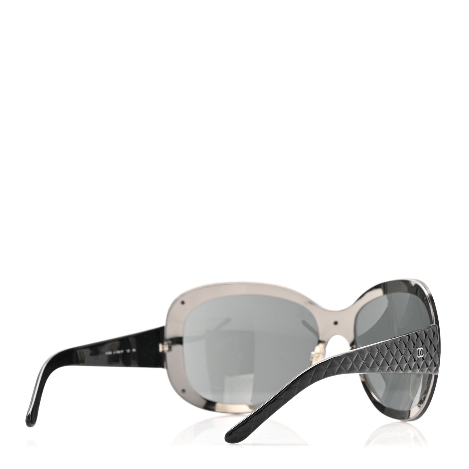 Chanel Quilted CC Sunglasses 4165 Black 4 of 9