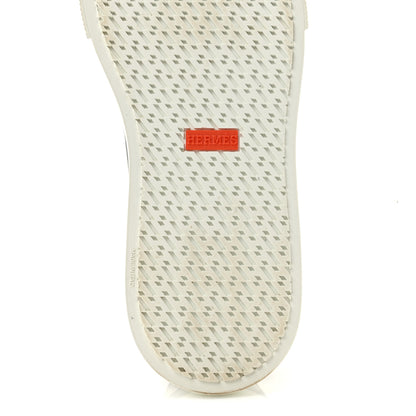 Hermes Canvas Calfskin Get Sneakers 38 Prunoir Blanc 8 of 11