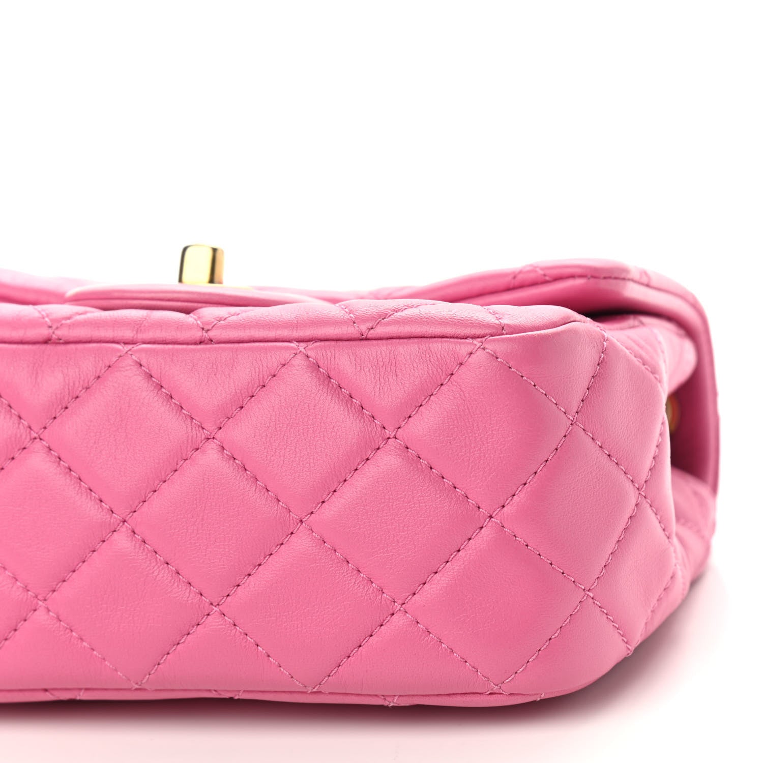 Chanel Lambskin Quilted Mini Pearl Crush Flap Pink 9 of 10