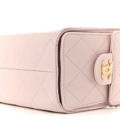 Chanel Caviar Quilted Mini Chanel 25 Handbag Light Pink 10 of 11