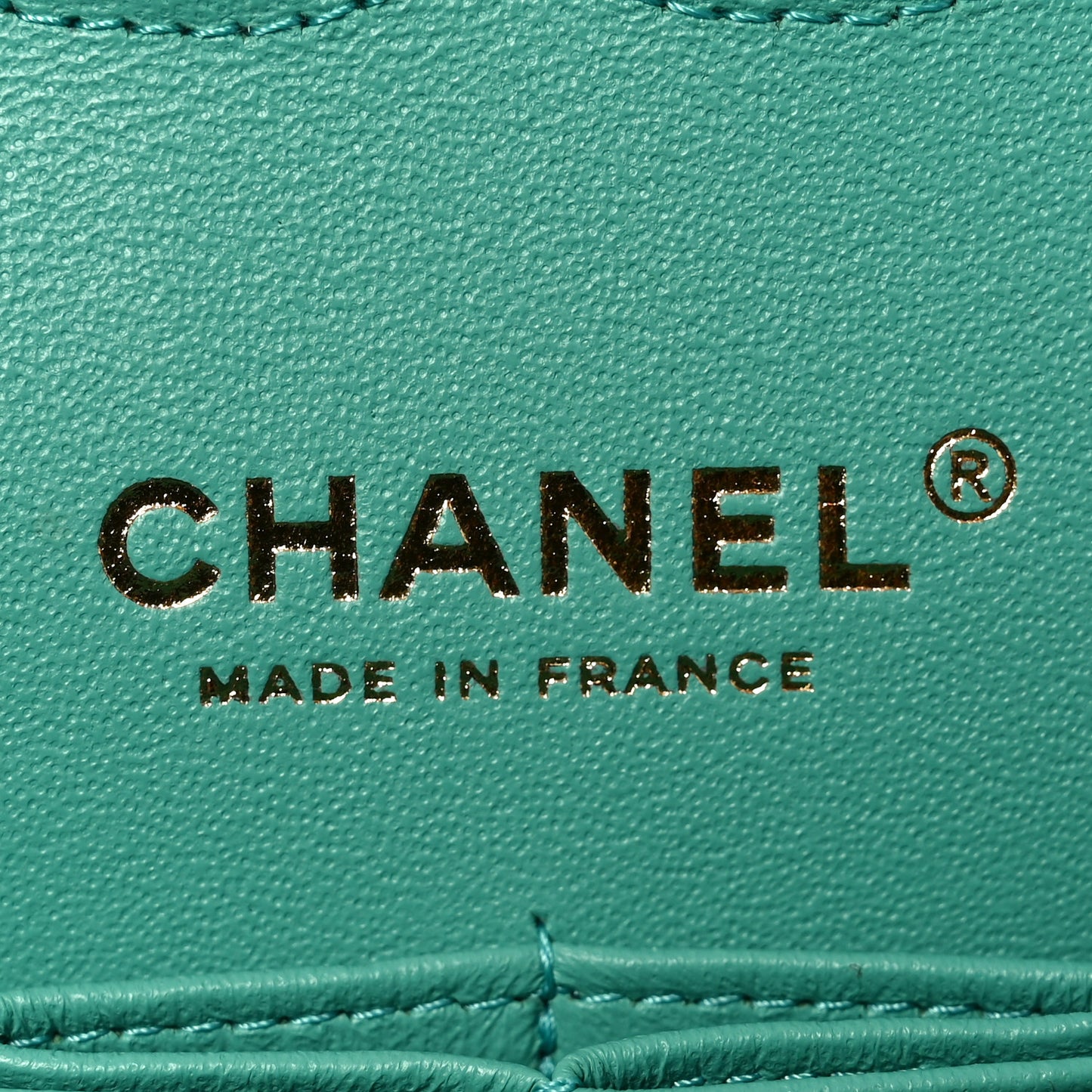 Lambskin Quilted Medium Double Flap Green