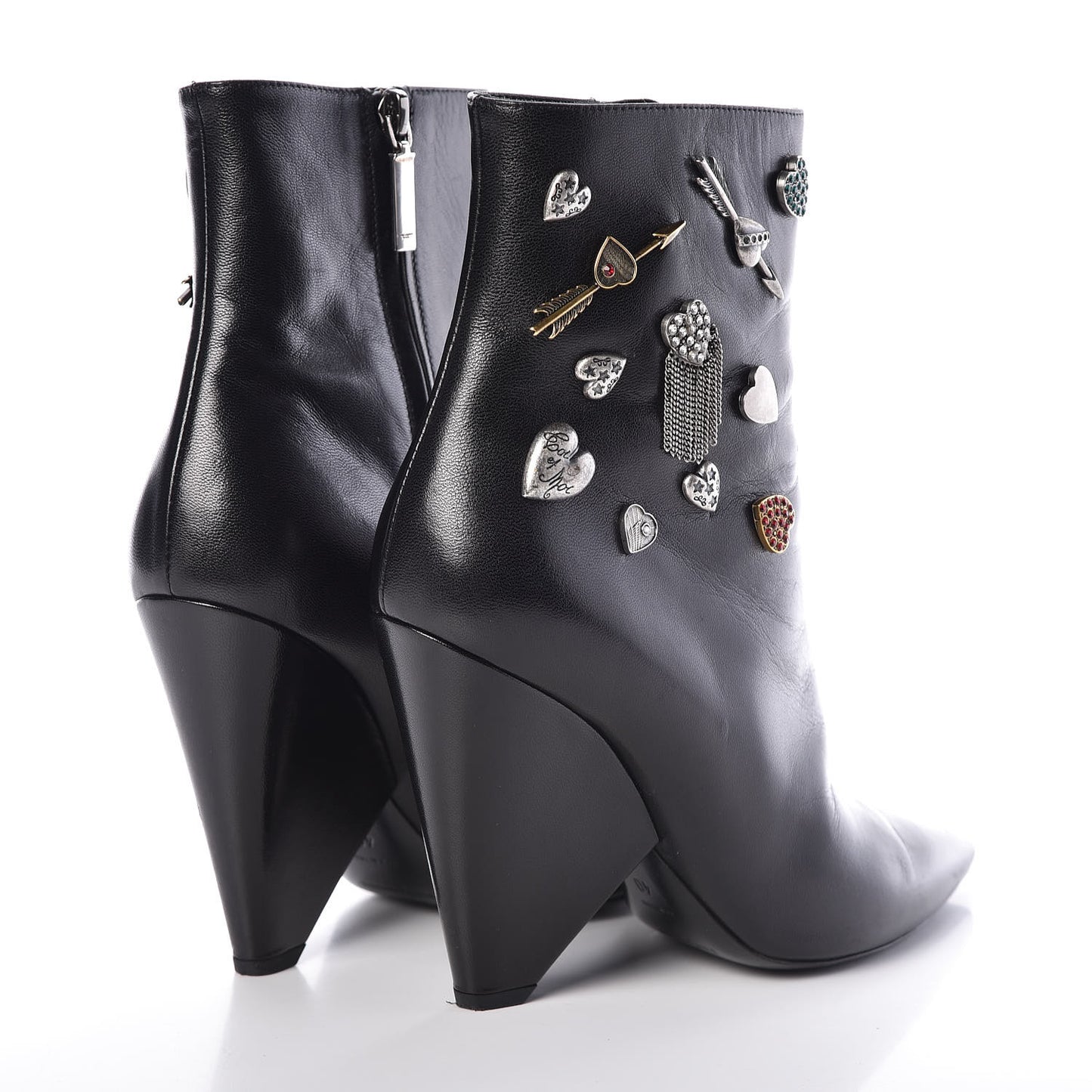 Calfskin Niki Charm Boots 40 Black