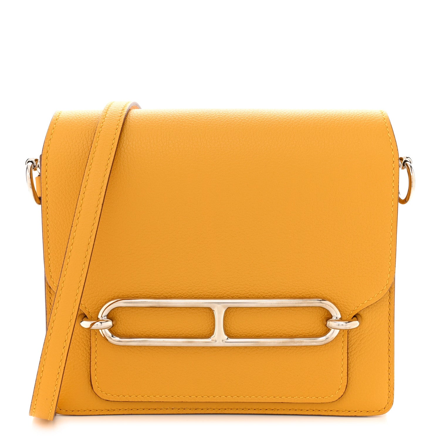 Hermes Evercolor Mini Sac Roulis Jaune Ambre 1 of 11