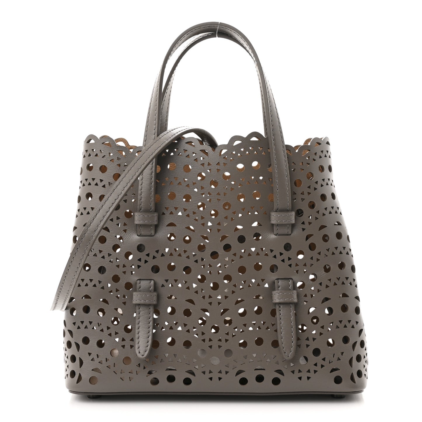 Lux Calfskin Vienne Wave Mina 20 Bag Perle