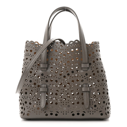 Alaia Lux Calfskin Vienne Wave Mina 20 Bag Perle 1 of 10